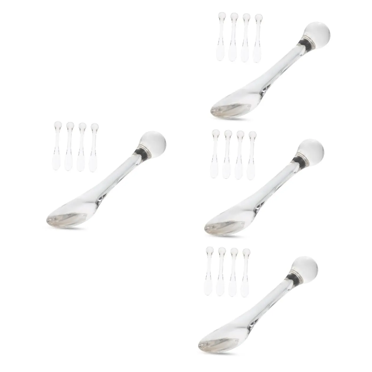 NOLITOY 20pcs Eye Cream Spoons Convenient Applicators for Eye Massage Promote Absorption Reduce Puffiness and Dark Circles for Home and Travel Use