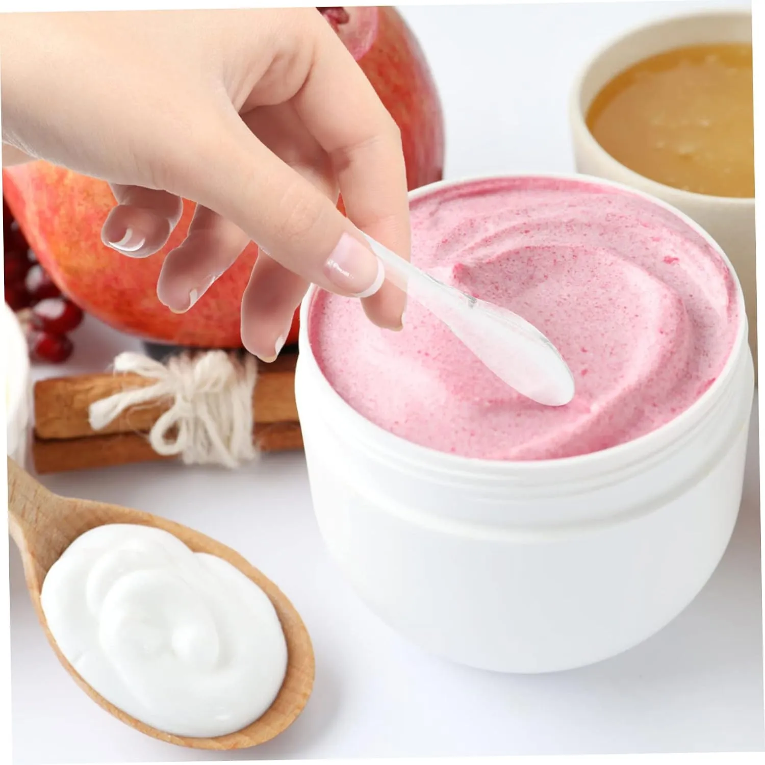 NOLITOY 20pcs Eye Cream Spoons Convenient Applicators for Eye Massage Promote Absorption Reduce Puffiness and Dark Circles for Home and Travel Use
