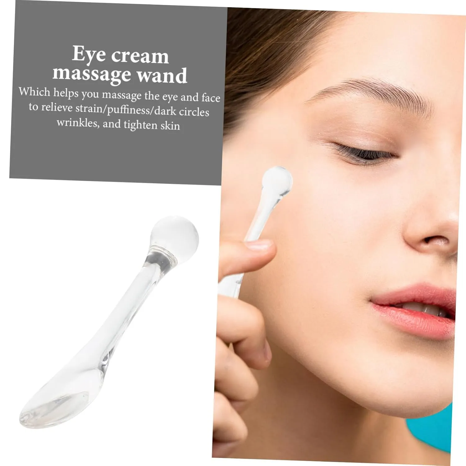 NOLITOY 20pcs Eye Cream Spoons Convenient Applicators for Eye Massage Promote Absorption Reduce Puffiness and Dark Circles for Home and Travel Use