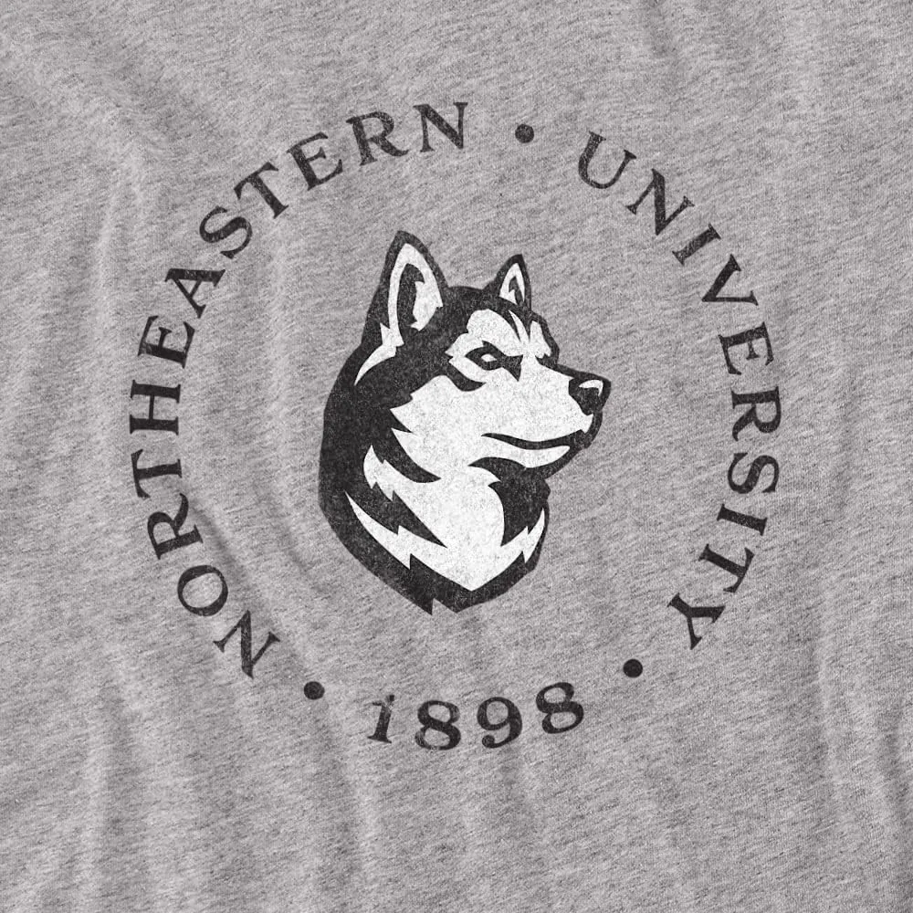 Northeastern University Official Distressed Primary Logo Women's T Shirt
