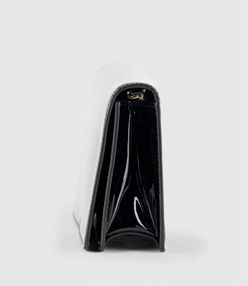 NYX Evening Bag in Black Patent