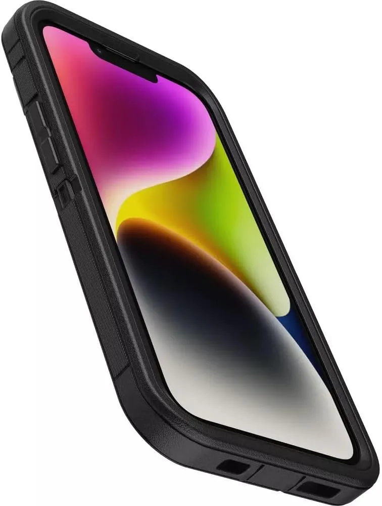 OtterBox Defender Series Screenless Edition Case for iPhone 14 & iPhone 13 (Only) - Holster Clip Included - Microbial Defense Protection - Non-Retail Packaging - Black