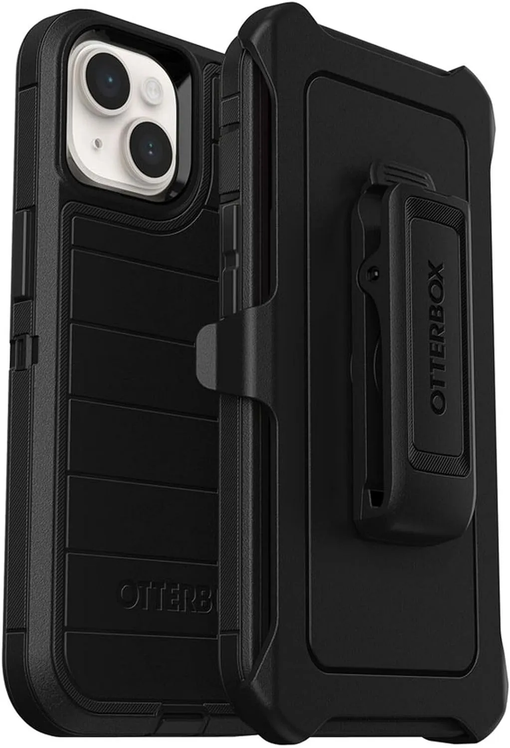 OtterBox Defender Series Screenless Edition Case for iPhone 14 & iPhone 13 (Only) - Holster Clip Included - Microbial Defense Protection - Non-Retail Packaging - Black
