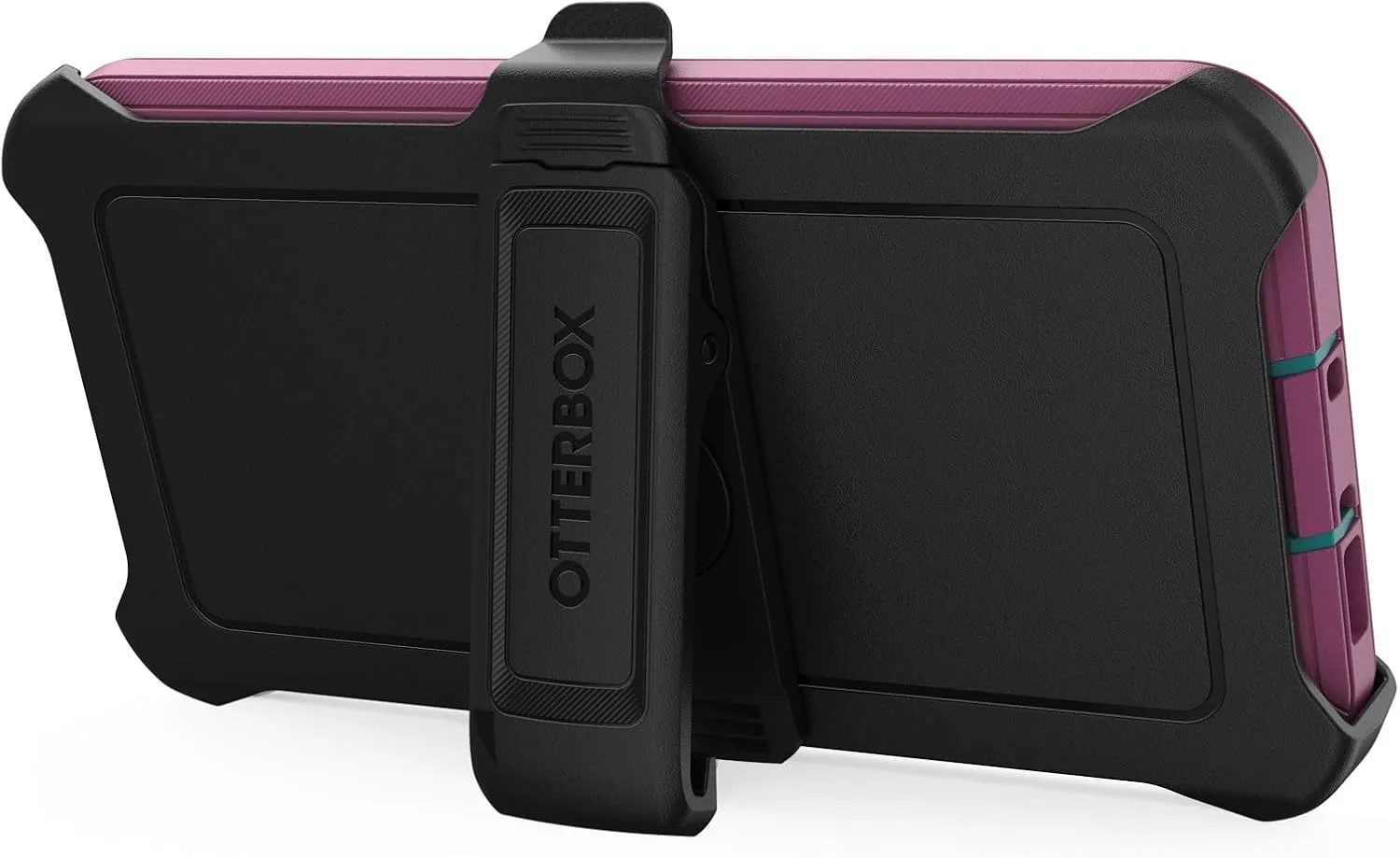 OtterBox Galaxy S23  Defender Series Case - Canyon Sun (Pink), Rugged & Durable, with Port Protection, Includes Holster Clip Kickstand