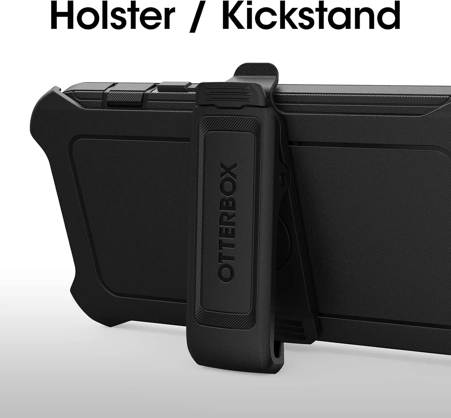 OtterBox iPhone 14 & iPhone 13 Defender Series Case - Black, Rugged & Durable, with Port Protection, Includes Holster Clip Kickstand