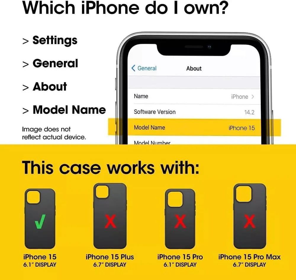 OtterBox iPhone 15, iPhone 14, & iPhone 13 (Only) - Defender Series Case - Forest Ranger - Rugged & Durable - with Port Protection - Holster Clip Includes - Microbial Defense Protection