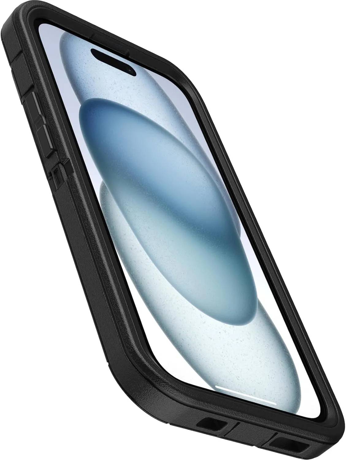 OtterBox iPhone 15, iPhone 14, and iPhone 13 Defender Series Case - BLACK, screenless, rugged & durable, with port protection, includes holster clip kickstand
