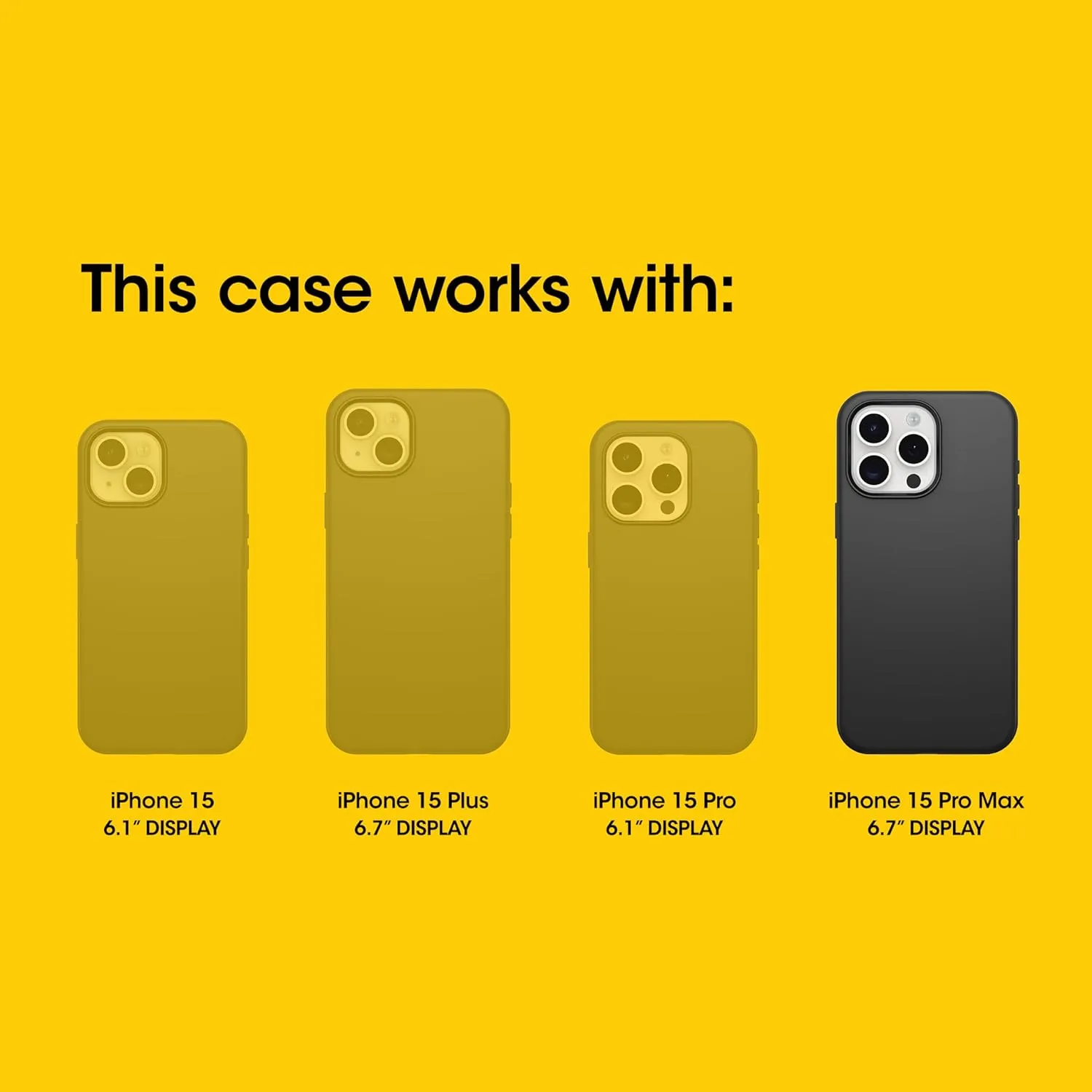 OtterBox iPhone 15 Pro MAX (Only) Defender Series Case - Mountain Majesty (Purple), screenless, Rugged & Durable, with Port Protection, Includes Holster Clip Kickstand