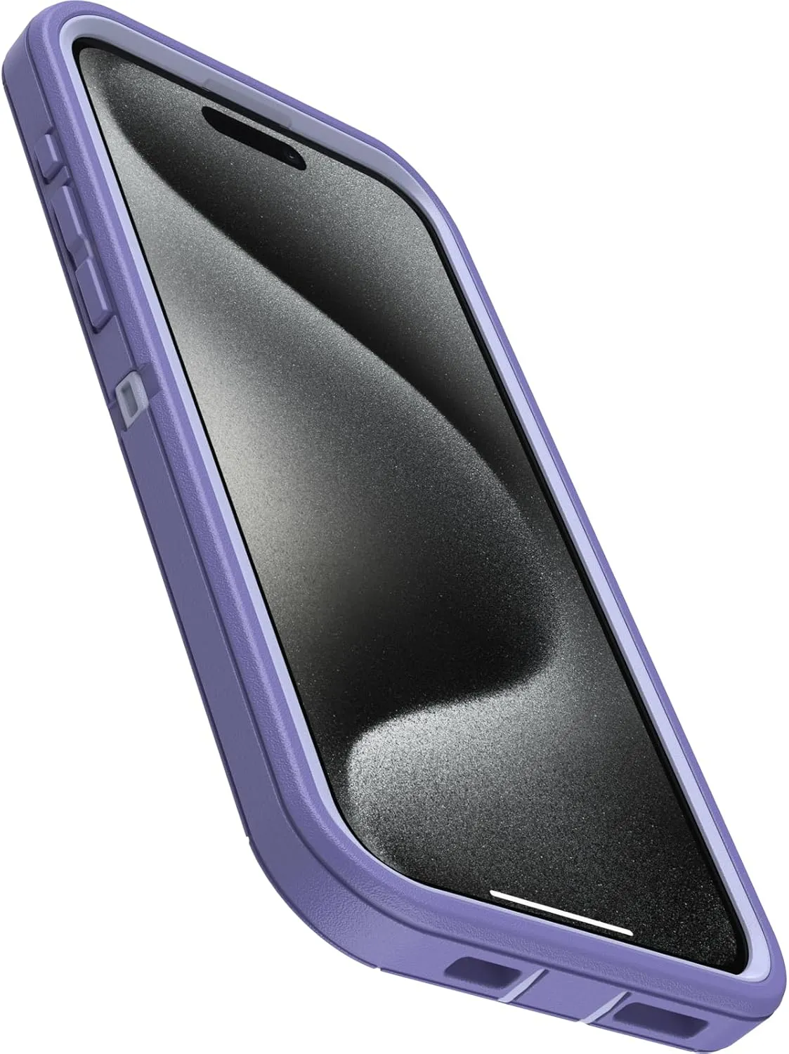 OtterBox iPhone 15 Pro MAX (Only) Defender Series Case - Mountain Majesty (Purple), screenless, Rugged & Durable, with Port Protection, Includes Holster Clip Kickstand