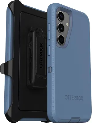 OtterBox Samsung Galaxy S24 Defender Series Case - Baby Blue Jeans, Rugged & Durable, with Port Protection, Includes Holster Clip Kickstand