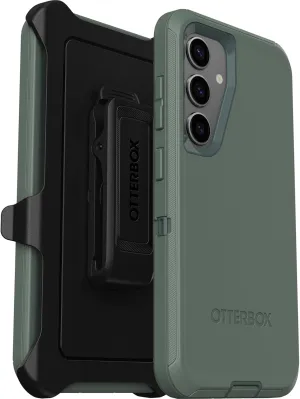 OtterBox Samsung Galaxy S24 Defender Series Case - Forest Ranger (Green), Rugged & Durable, with Port Protection, Includes Holster Clip Kickstand