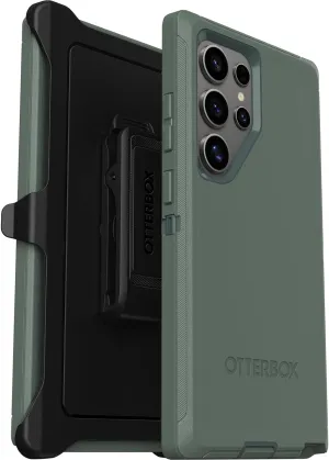 OtterBox Samsung Galaxy S24 Ultra Defender Series Case - Forest Ranger (Green), Rugged & Durable, with Port Protection, Includes Holster Clip Kickstand