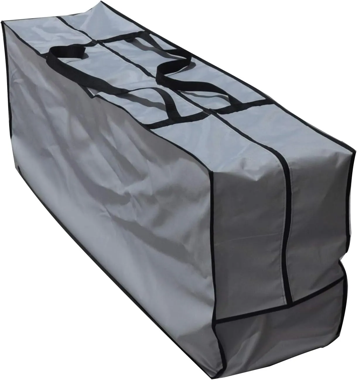 Outdoor Rectangular Cushion/Cover Storage Bag, Protective Zippered Storage Bags with Handles, 50''L x 13''W x 20''H, Grey