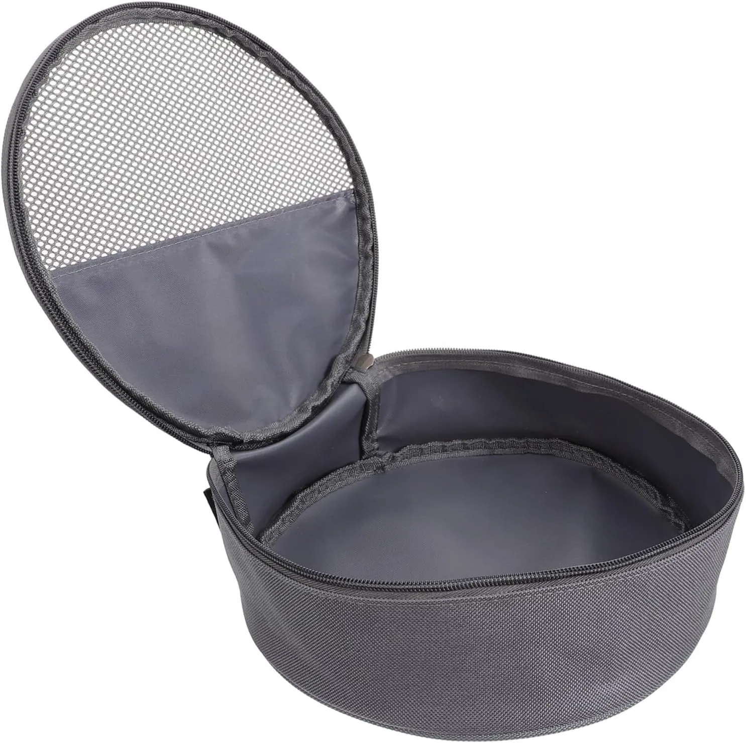 Outdoor Tableware Bag Canvas Bag Camping Storage Organizer Round Dish Container Outdoor Dish Bag Camping