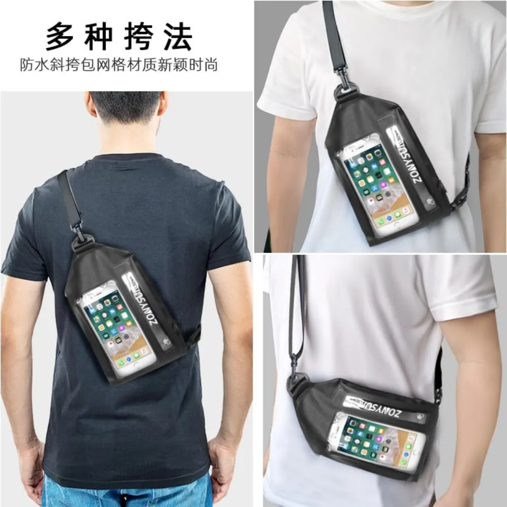 Outside Sports Convenient Crossbody Bag Waterproof Touch Screen Waist Bag