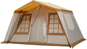 Oxford Cloth Family Cabin Tents, 5~8 Person Large Tent, Waterproof, Double Layer, Big Tent for Outdoor,Picnic,Camping,Family,Friends Gathering
