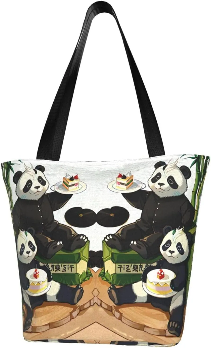 pandas of Father and son Women's shoulder handbag, crossbody shoulder bag, weekend travel shopping shoulder bag