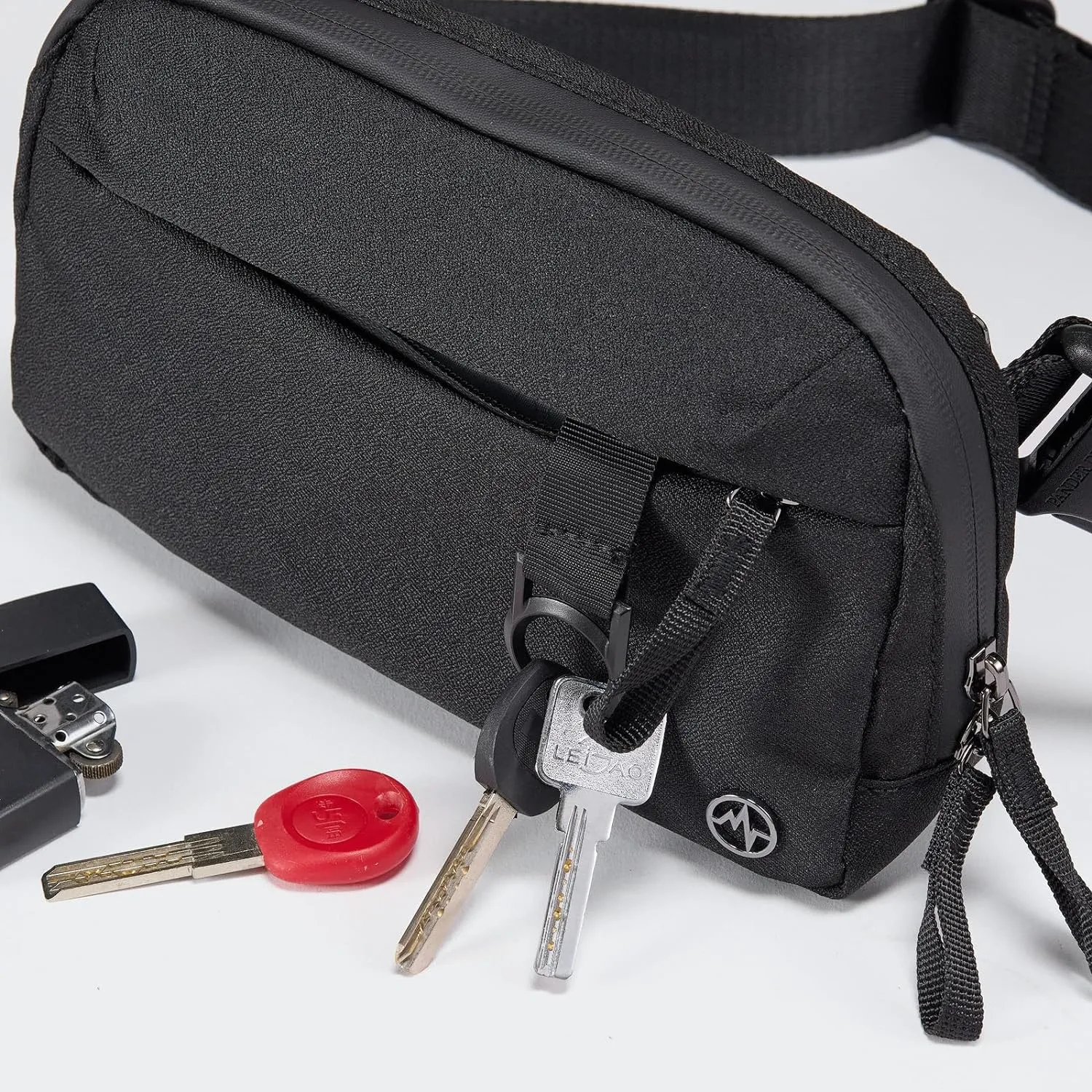 Pander Crossbody Sling Bag for Travel, Outdoor, and Everyday Use – Adjustable Strap, Lightweight Shoulder Bag, Black