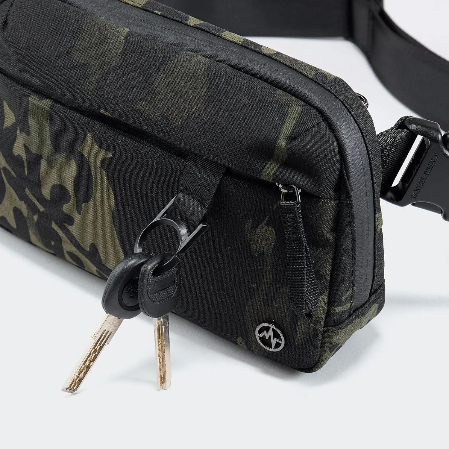 Pander Crossbody Sling Bag for Travel, Outdoor, and Everyday Use – Adjustable Strap, Lightweight Shoulder Bag, Camo