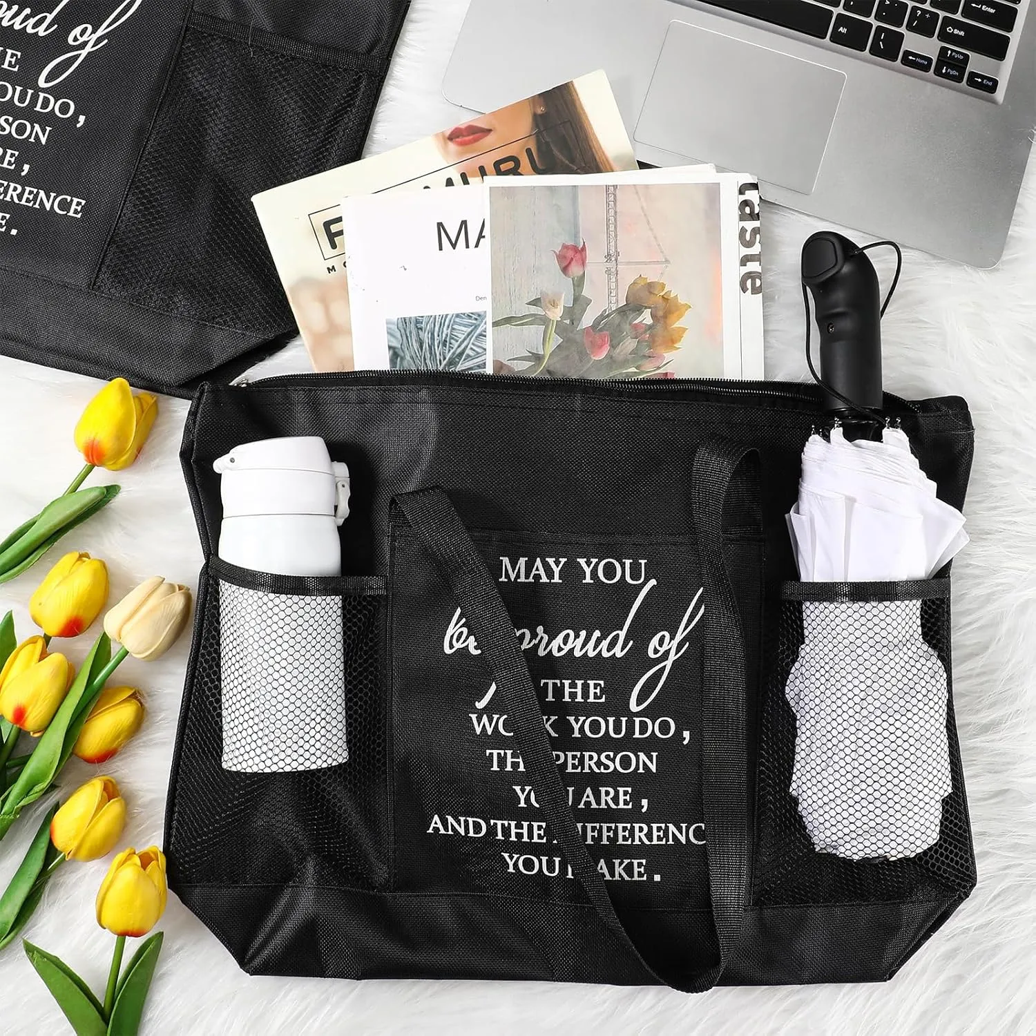 Paterr Nurse Tote Bags Employee Appreciation Gift for Coworker May You Be Proud of the Work Sign Nurse Bag