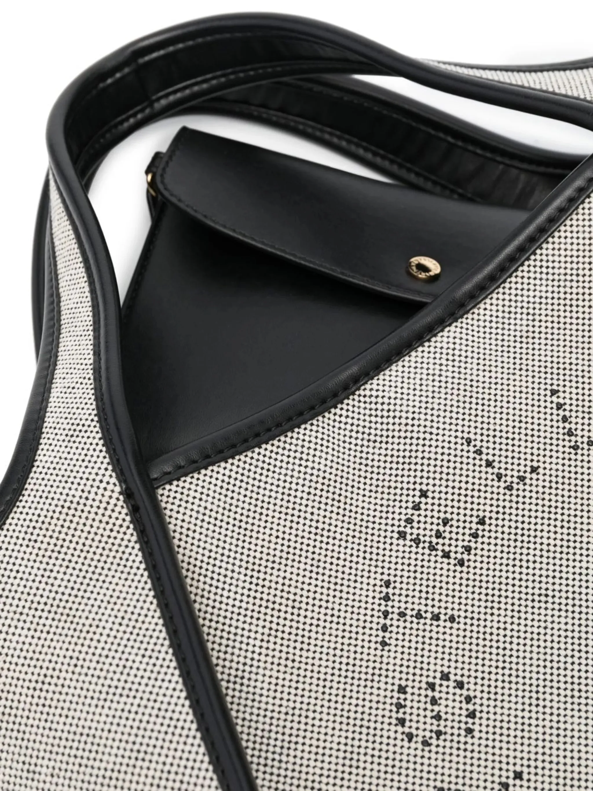 perforated-logo canvas tote Big-ticket savings bag Convenient delivery