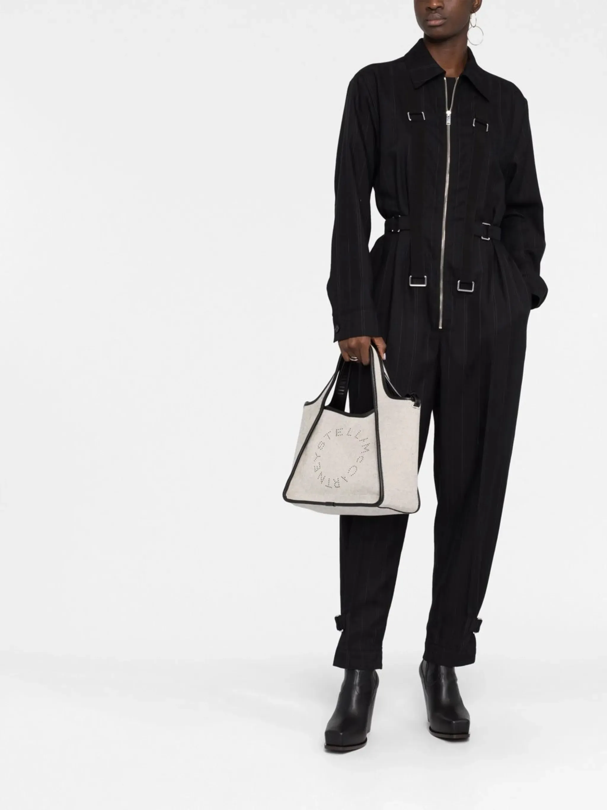 perforated-logo canvas tote Big-ticket savings bag Convenient delivery
