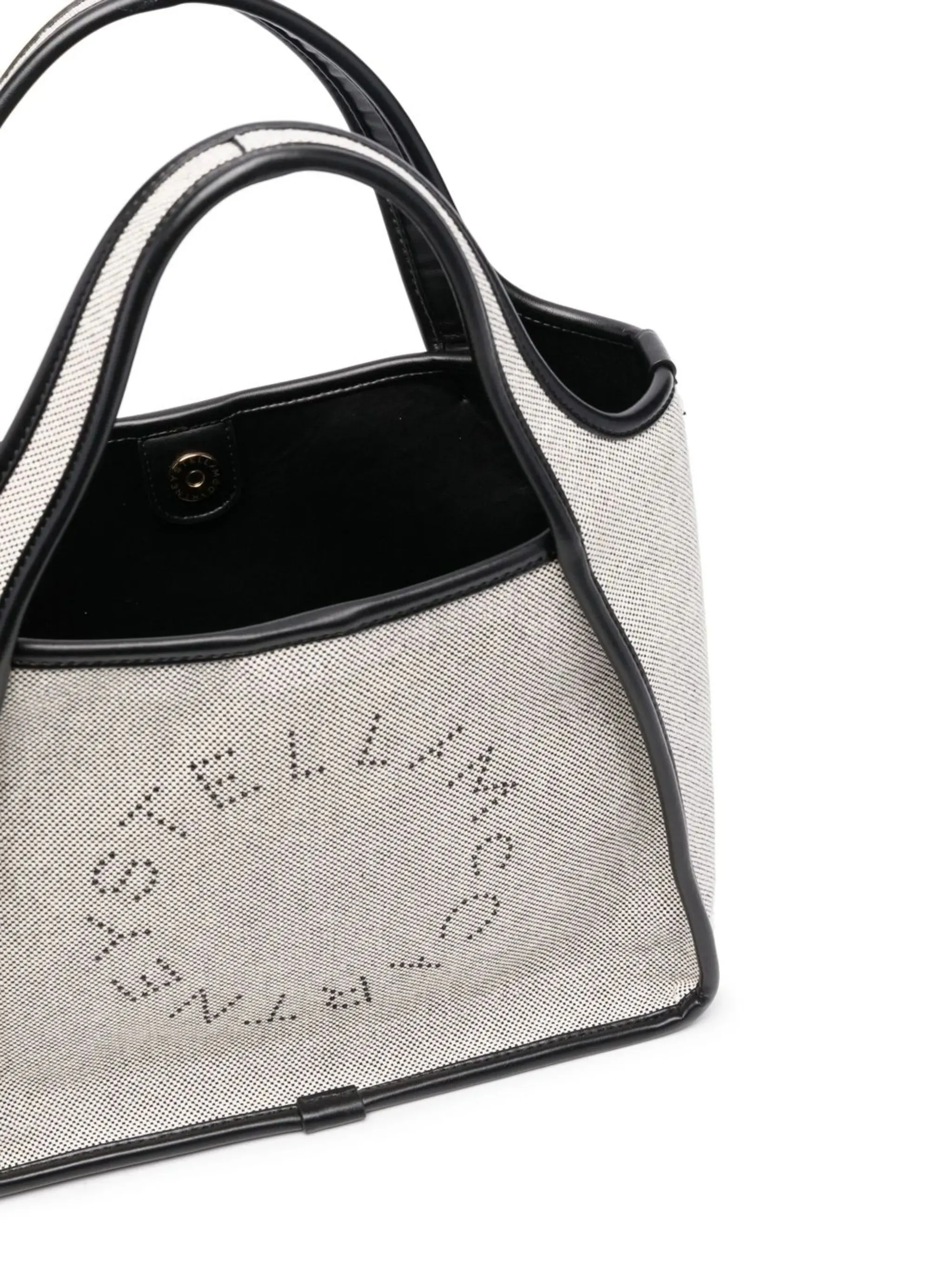 perforated-logo canvas tote Big-ticket savings bag Convenient delivery
