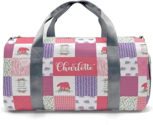 Personalized Duffel Bag Wild One Bear Pink Green Function Meets Fashion: Travel Bags for Fitness Journey