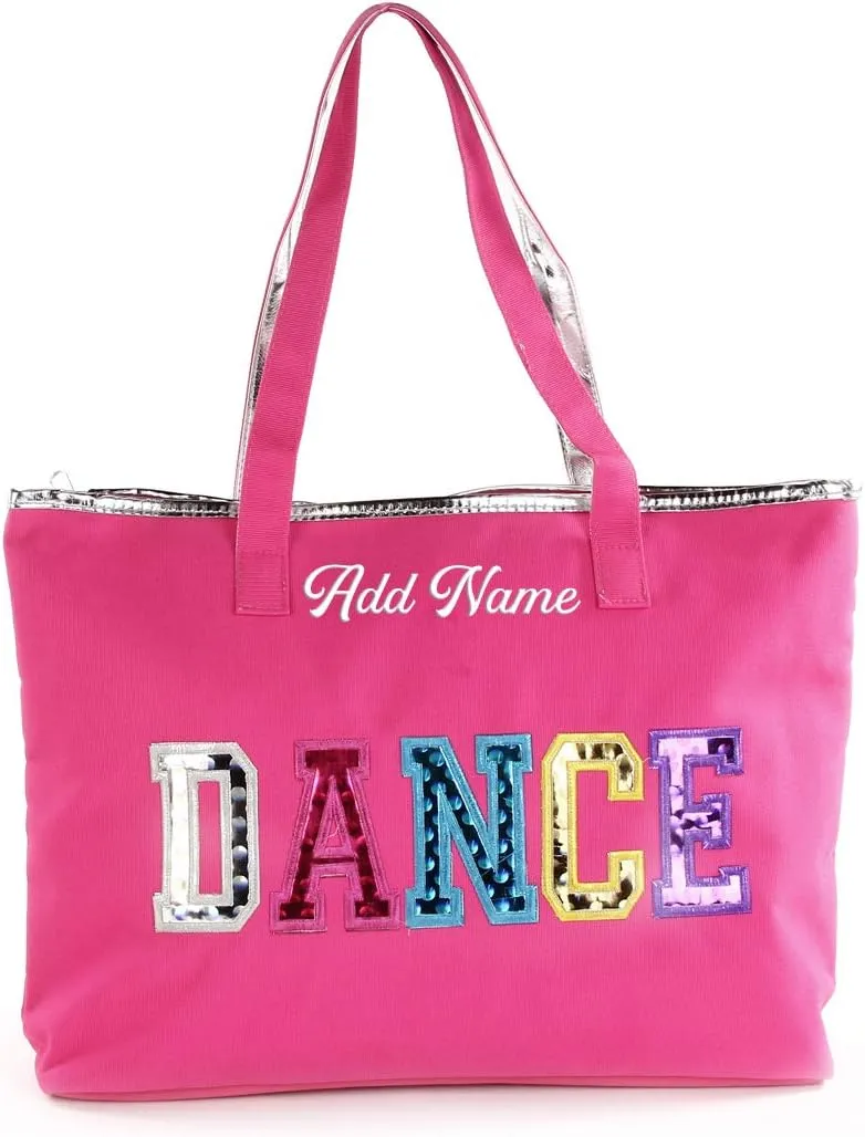 Personalized Embroidered Dance Tote Bag