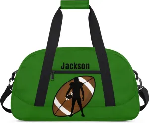 Personalized Kids Gym Bag American Football Custom Name Sport Duffel Bag for Teens Boys Large Practice Workout Bags Travel Duffel Bag