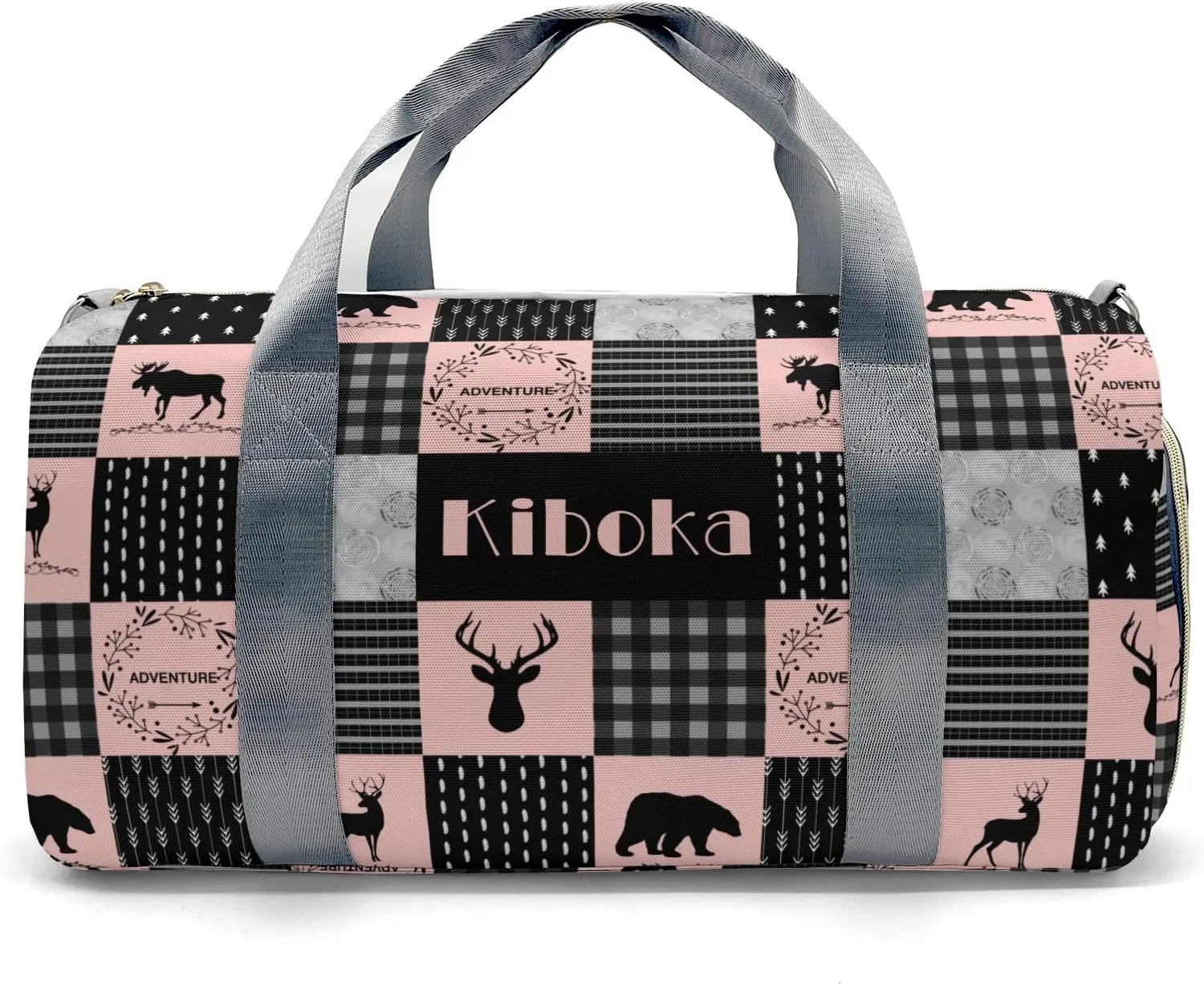 Personalized Name Duffel Bag Adventure Wild One Deer Bear Ultimate Travel Bags: Your Companion for Every Adventure