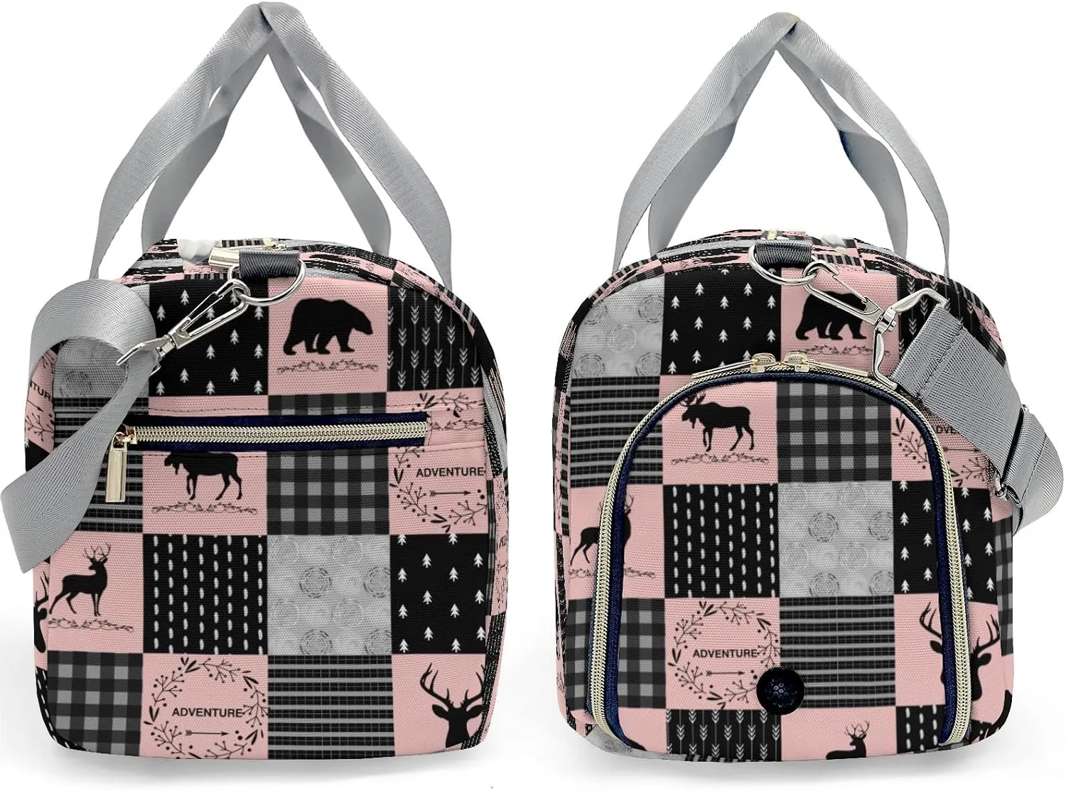 Personalized Name Duffel Bag Adventure Wild One Deer Bear Ultimate Travel Bags: Your Companion for Every Adventure