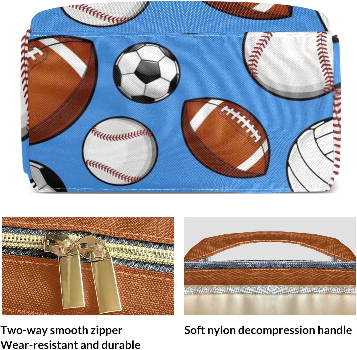 Personalized Sports Balls Diaper Bag Shoulder Backpack with Name Nursing Bags for Boys Girls