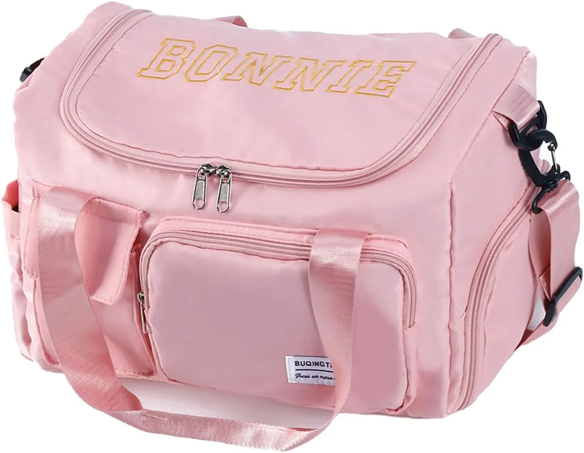 Personalized Weekender Bags for Women, Custom Embroidered Name on Duffle Bag for Travel, Gifts for Her