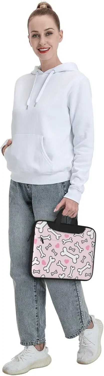 Pet French Bulldog Laptop Bag Classic Slim Briefcase Messenger Bag, Spacious, Ergonomic