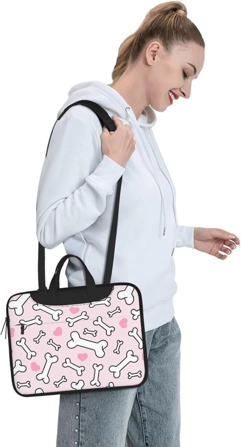Pet French Bulldog Laptop Bag Classic Slim Briefcase Messenger Bag, Spacious, Ergonomic