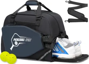 Pickleball Bags for Men & Women Pickleball Tote Bag Sports Duffle Bag w/Shoe Compartment for Paddle Racquet & Accessories