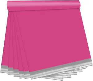 Pink Poly Mailers 14.5X19 100 Pack, Strong Adhesive Shipping Envelopes for Clothing/Shirt, Poly Bags for Small Businesses, Waterproof Mailing for Shipping, Packages Bags