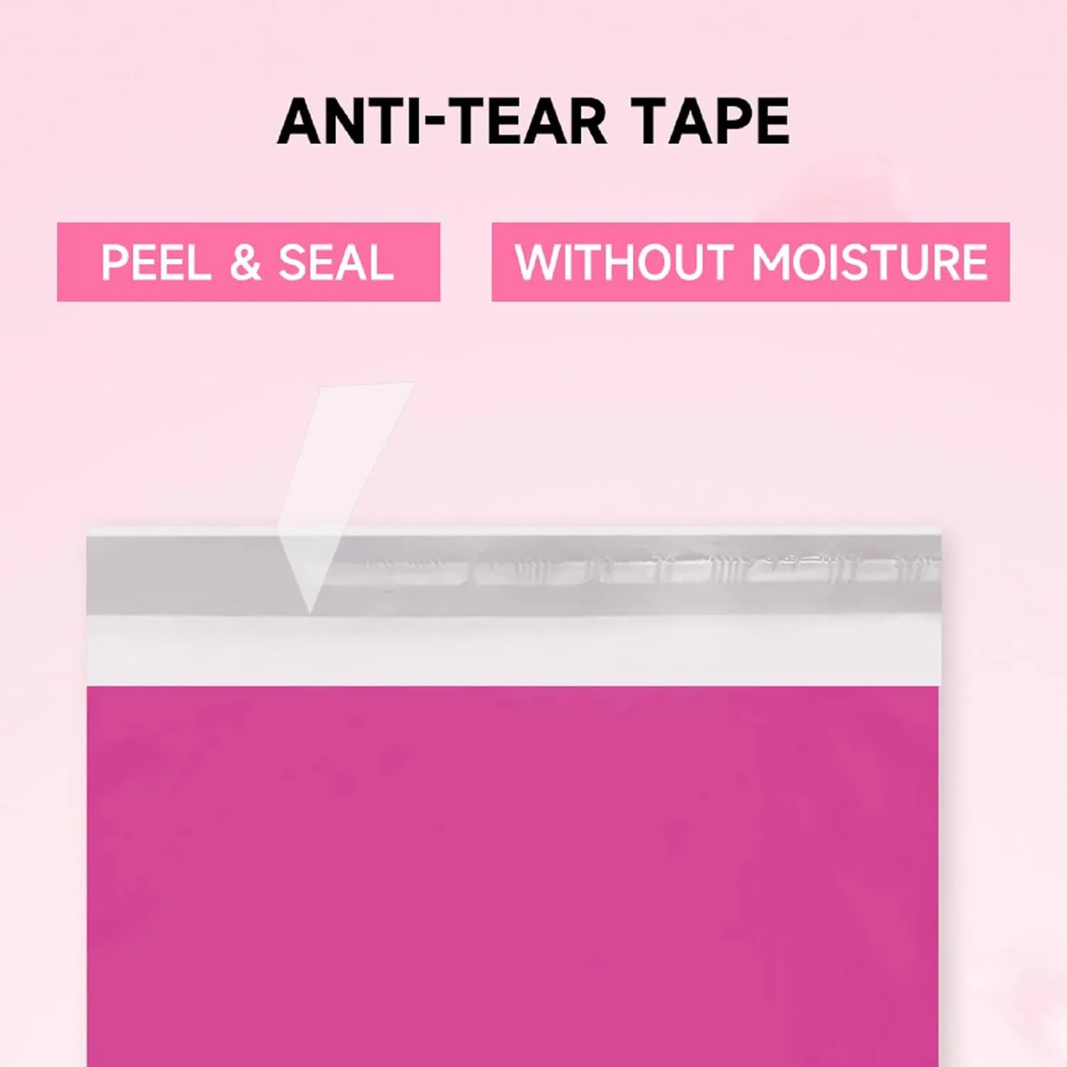 Pink Poly Mailers 14.5X19 100 Pack, Strong Adhesive Shipping Envelopes for Clothing/Shirt, Poly Bags for Small Businesses, Waterproof Mailing for Shipping, Packages Bags