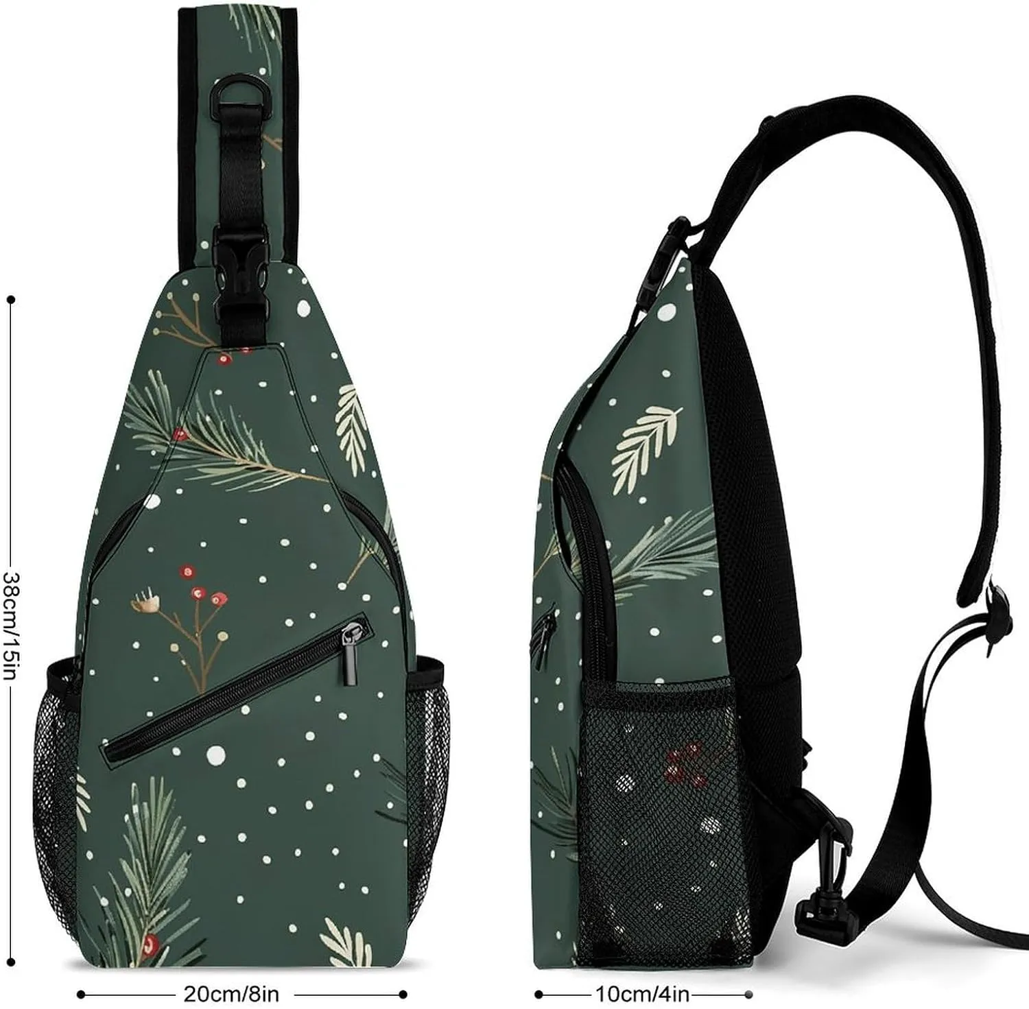 Plant Shape Sling Bag Crossbody Bags Cross Body Bag Fanny Packs Chest Bags Sling Purses for Travel