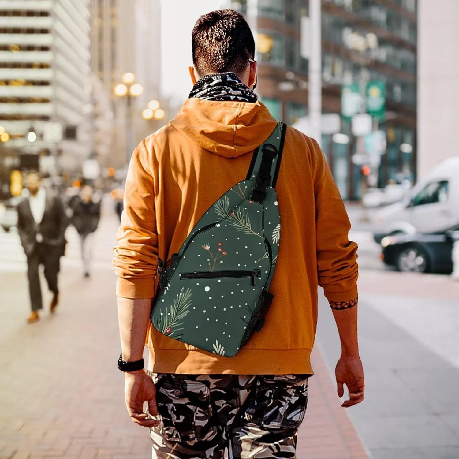 Plant Shape Sling Bag Crossbody Bags Cross Body Bag Fanny Packs Chest Bags Sling Purses for Travel