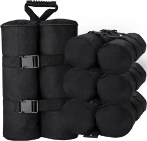 Plus Size Canopy Weight Bags(240 lbs) Set of 4, Heavy Duty Leg Gazebo Large Weights Sand Bags for Pop up Canopy Tent, Instant Outdoor Sun Shelter, Patio Umbrella