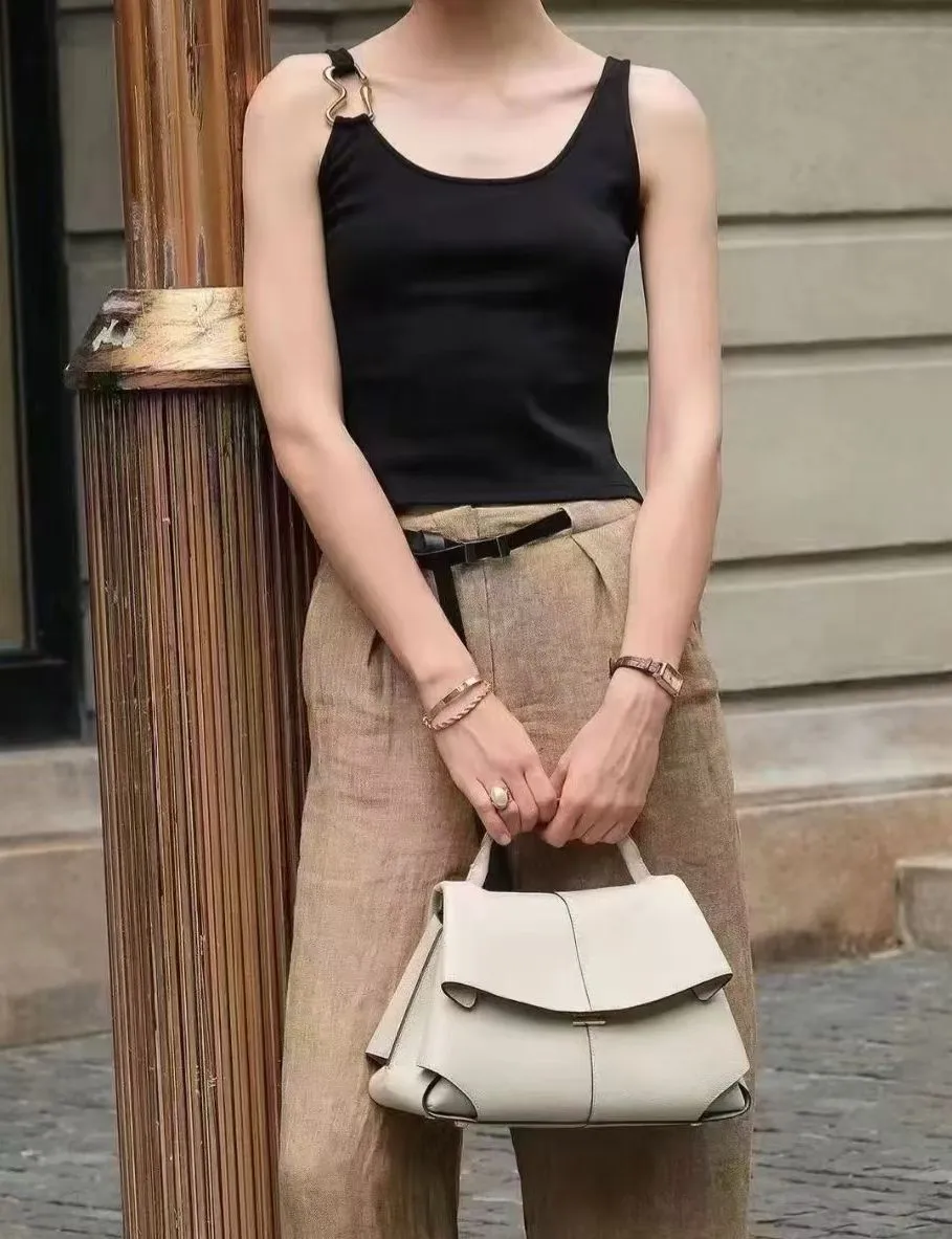 POLENE MOKKI TEXTURED TO HANDLE SHOULDER BAG