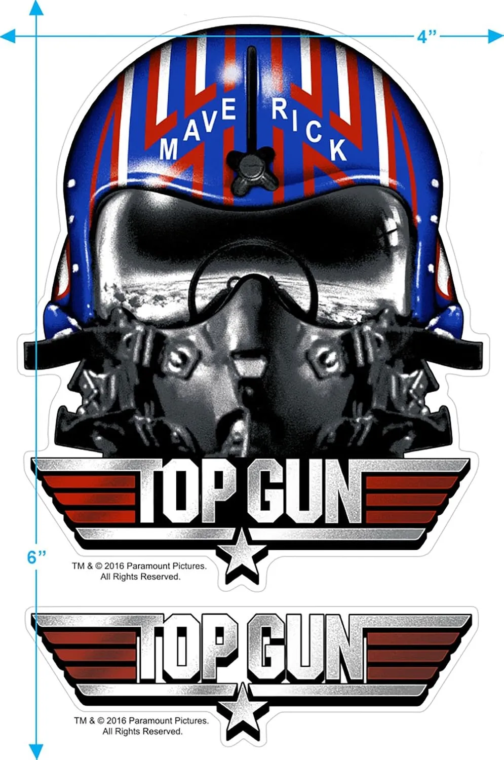 Popfunk Top Gun Distressed Logo T-Shirt and Stickers