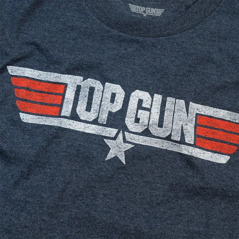 Popfunk Top Gun Distressed Logo T-Shirt and Stickers