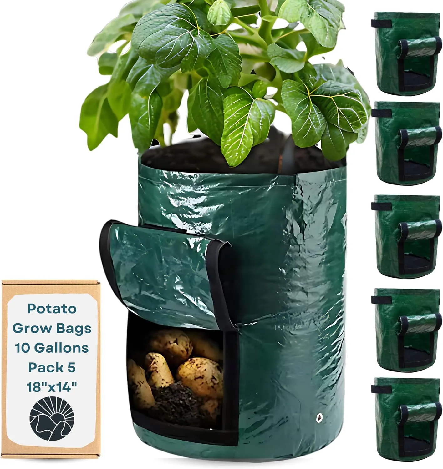 Potato Grow Bags 10 Gallon Grow Bags 5 Pack