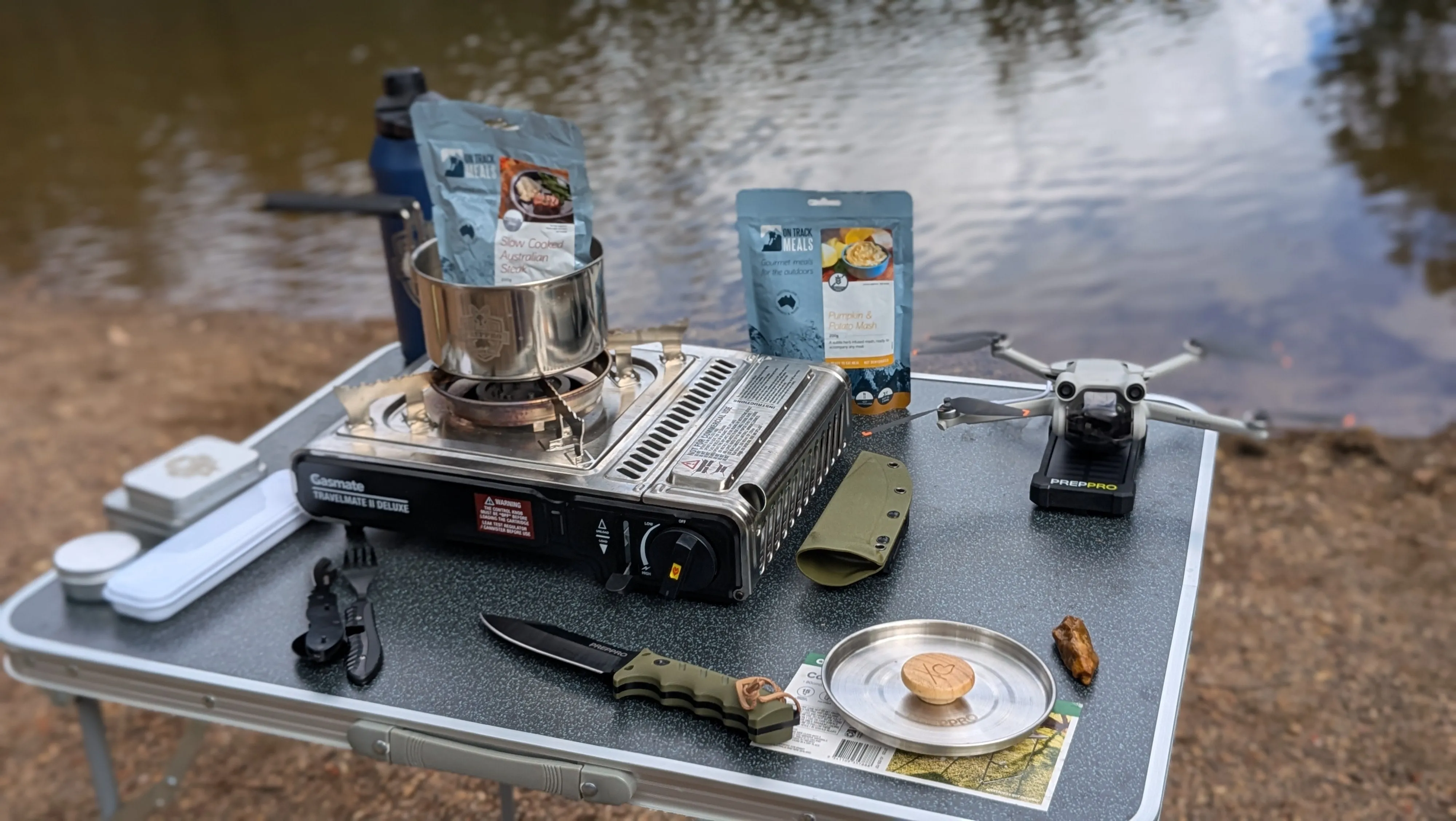 PrepPro Bushcraft All-in-One Survival Set – 23-Piece Cooking & Fire-Starting Kit