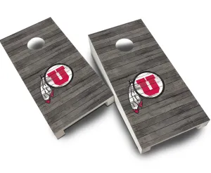 "Utah Distressed" Tabletop Cornhole Boards