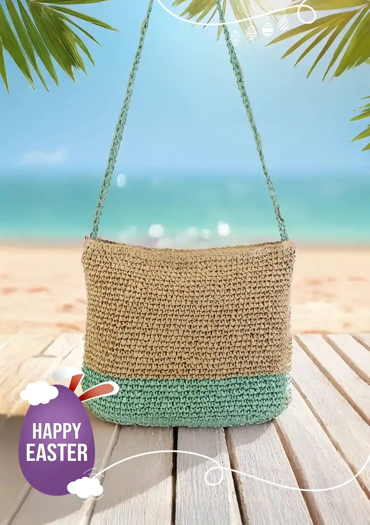 Raffia Sling Bag