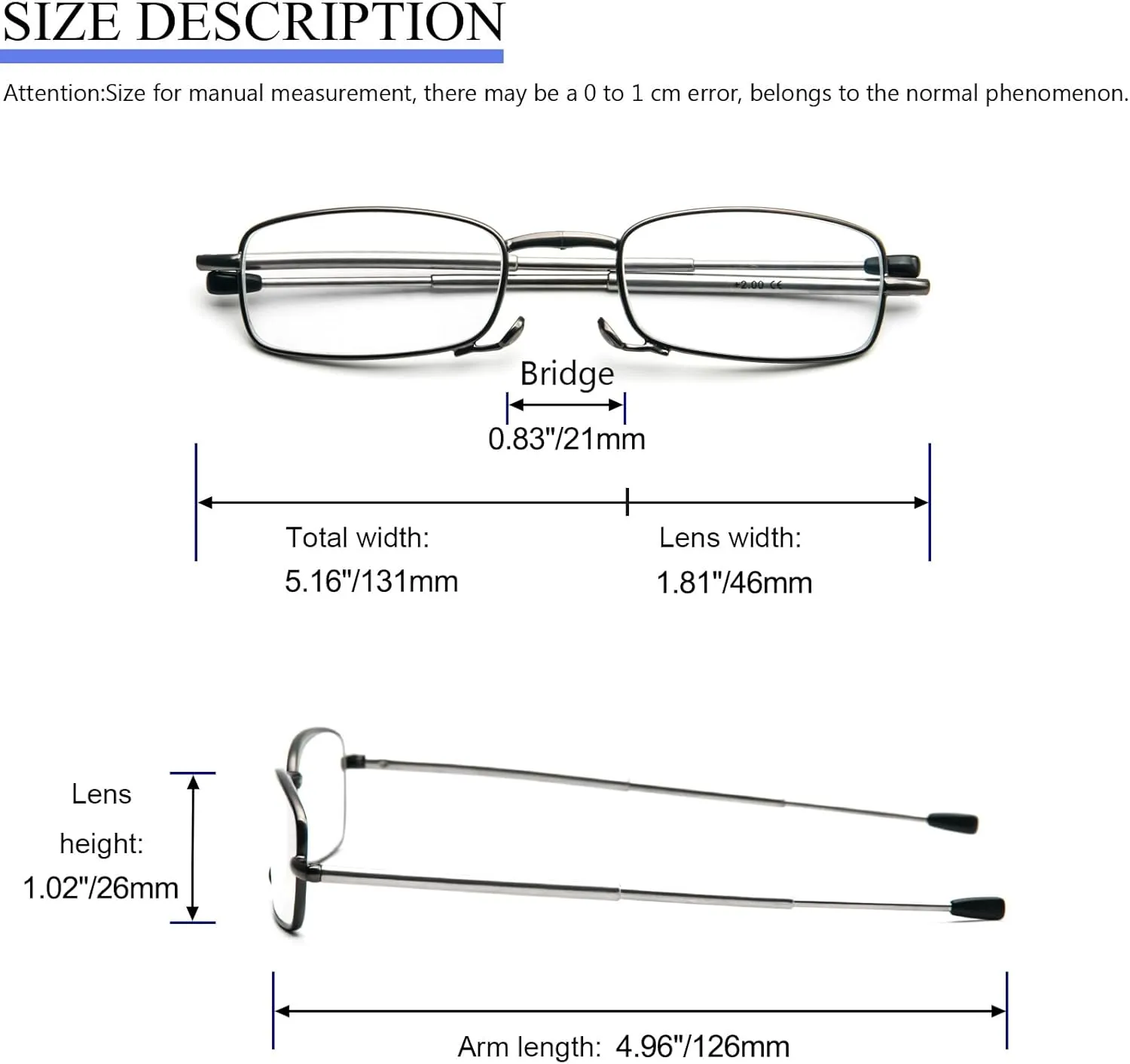 REAVEE 3 Pack Folding Reading Glasses with Keychain Compact Bags Women Men Blue Light Blocking Spring Hinge Portable Pocket Readers,Black Grey and Blue 0.0